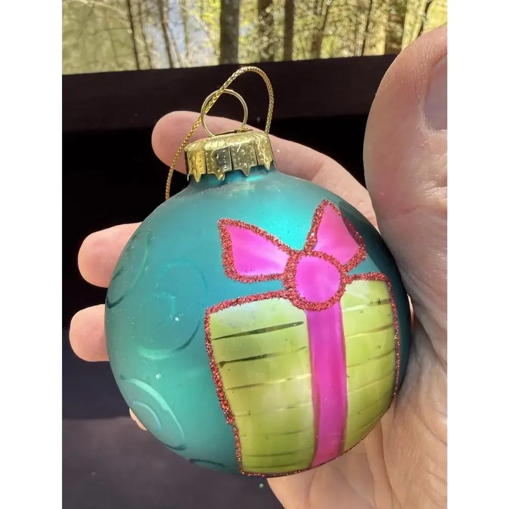 Midwest Of Cannon Falls Whimsical Blown Glass Christmas ornament -K2